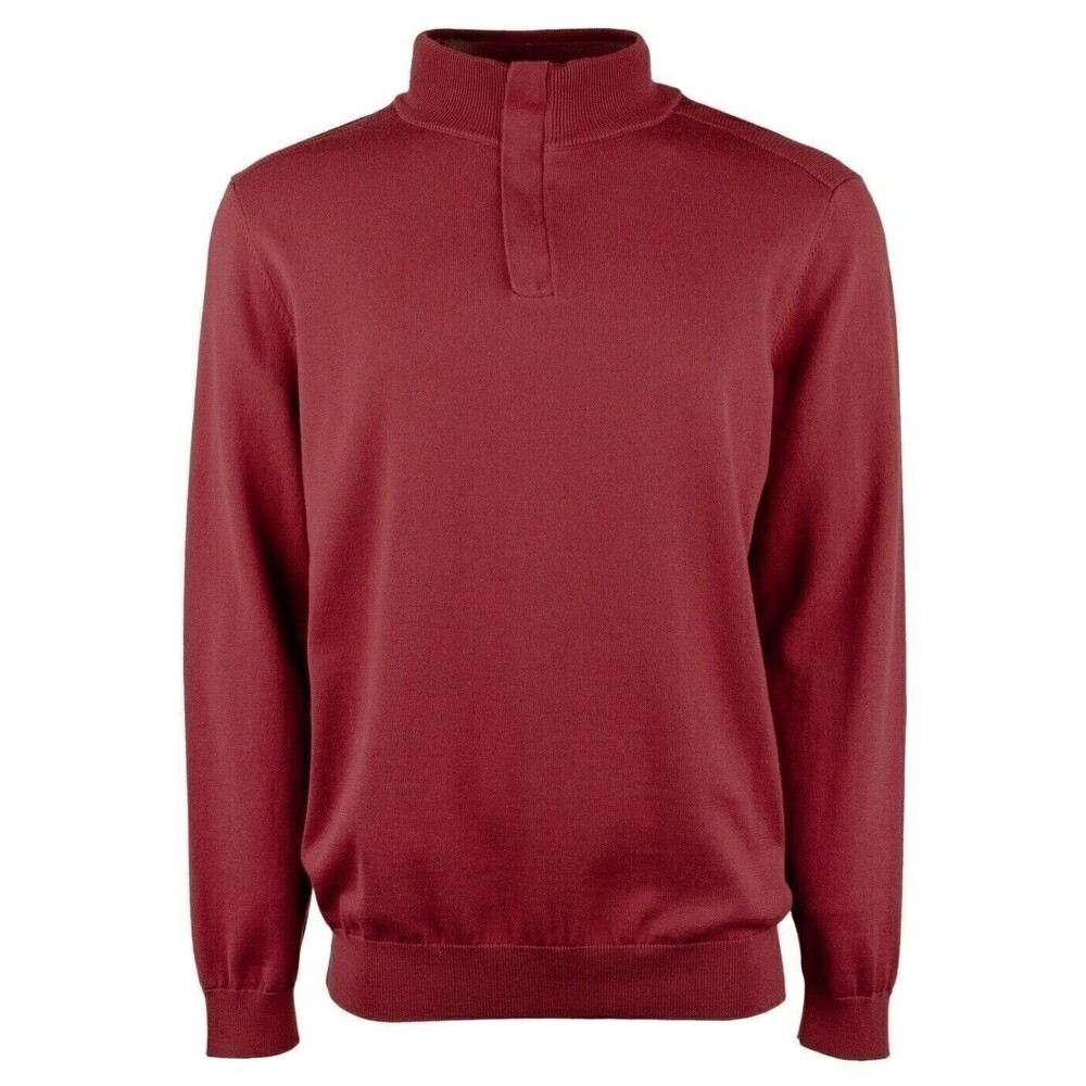 Hugo Boss Men's Regular Fit Half Zip Pullover Sweater Red XXL
